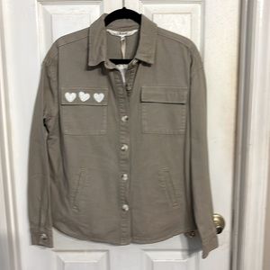 CHARLIE B LOVE FORWARD SMILE BACK JACKET SIZE TP/XS OVERSIZED